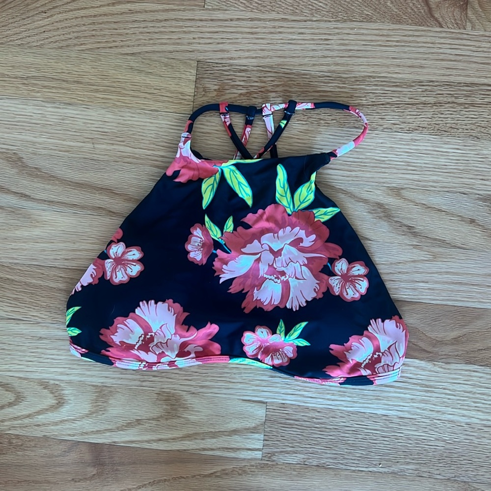 Floral bathing suit top